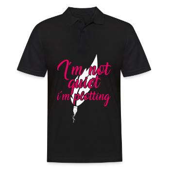 Auteur Livre Lire l’écrivain Leteratur Cadeau - Polo Homme - noir - Devant - Kai (181cm)