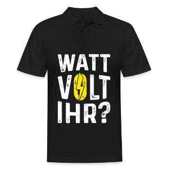 Électroniciens Electricité Électricité Cadeau - Polo Homme - noir - Devant - Kai (181cm)