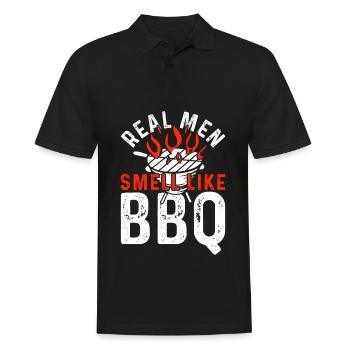 Grilling BBQ Grill Master Barbecue Gift - Men's Polo Shirt - black - Front - Kai (181cm)