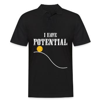 Physique physicien Science Chimie Cadeau - Polo Homme - noir - Devant - Kai (181cm)