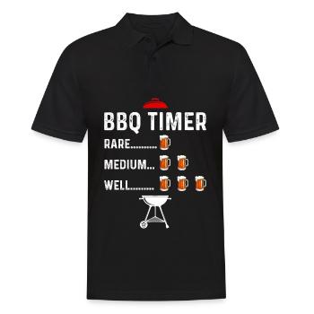 Grilling BBQ Grill Master Barbecue Gift - Men's Polo Shirt - black - Front - Kai (181cm)