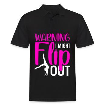 Gymnastik Sport Turnen Bodenturnen Turner Geschenk - Männer Poloshirt - Schwarz - Vorne - Kai (181cm)