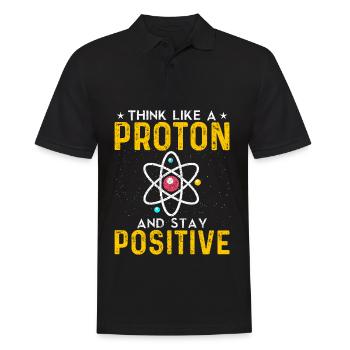 Chemie - Männer Poloshirt - Schwarz - Vorne - Kai (181cm)