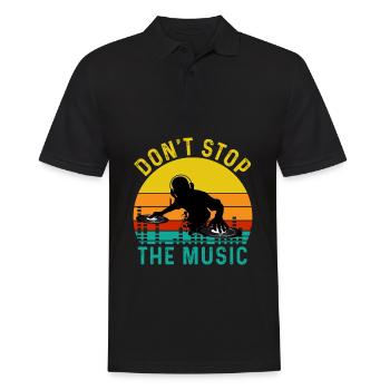 DJ Music Techno Dance Party Cadeau - Polo Homme - noir - Devant - Kai (181cm)