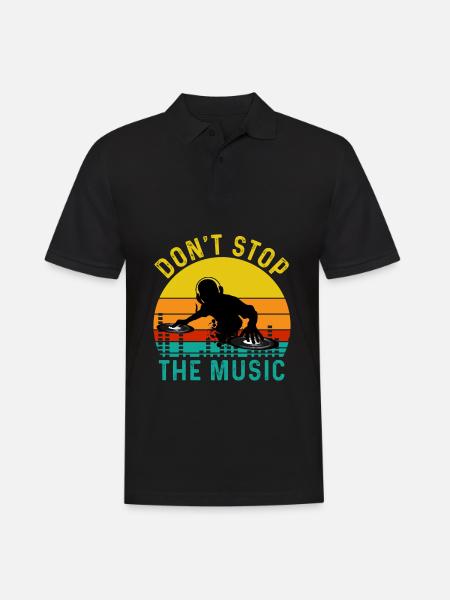 DJ Music Techno Dance Party Cadeau - Polo Homme - noir