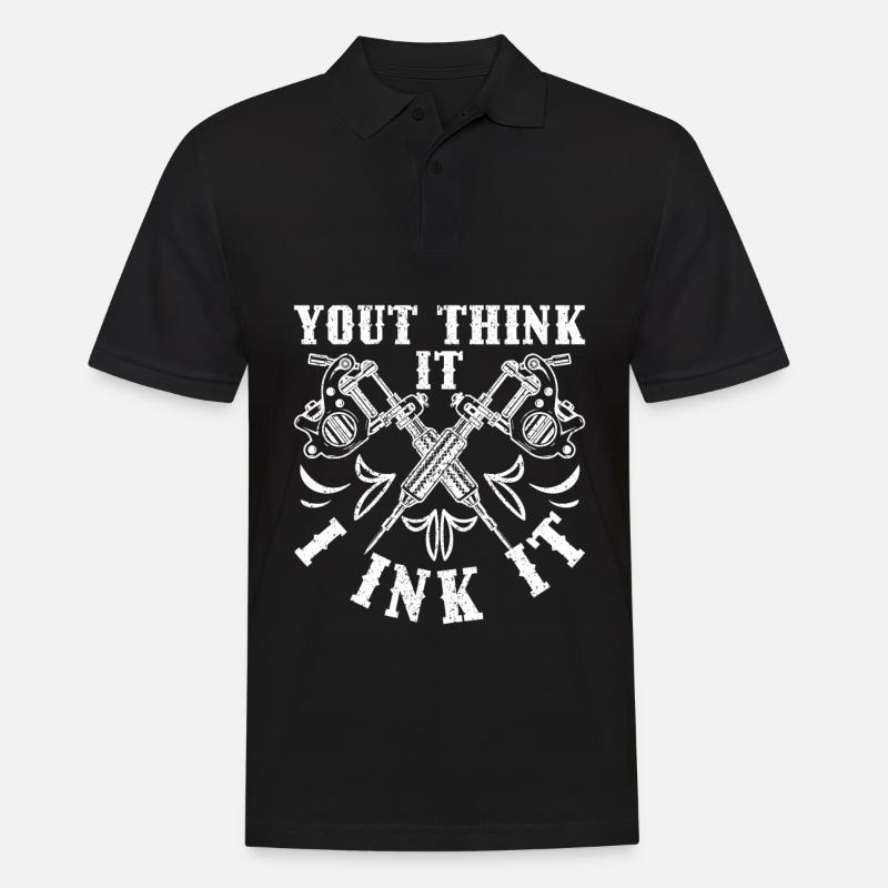 Tattoo - Männer Poloshirt - Schwarz