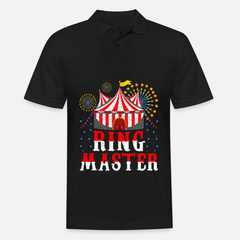 Zirkus - Männer Poloshirt - Schwarz