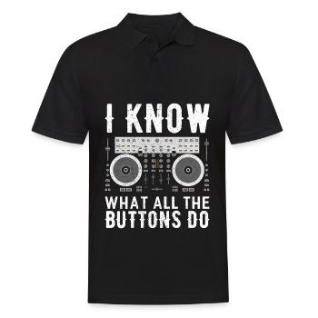 DISC-JOCKEY - Polo Homme - noir - Devant - Kai (181cm)