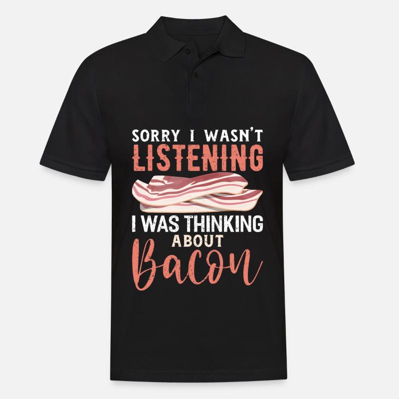 Bacon - Männer Poloshirt - Schwarz