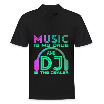 DISC-JOCKEY - Polo Homme - noir - Devant - Kai (181cm)