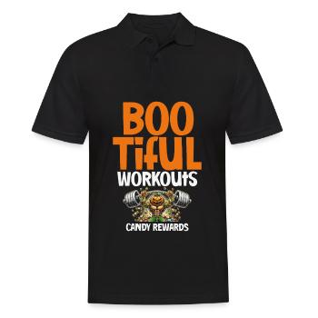 Boo-tiful Entraînements Bonbons, Friandises de fitness - Polo Homme - noir - Devant - Kai (181cm)