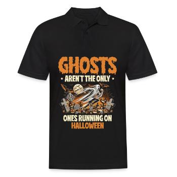 Halloween isn't just ghosts, cardio - Men's Polo Shirt - black - Front - Kai (181cm)