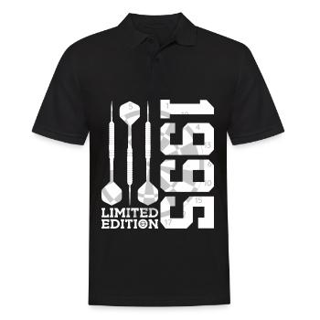 LIMITED EDITION 1995 DARTS 31ST BIRTHDAY - Men's Polo Shirt - black - Front - Kai (181cm)