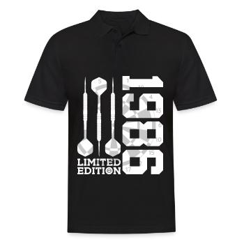 ÉDITION LIMITÉE 1986 DARTS 40E ANNIVERSAIRE - Polo Homme - noir - Devant - Kai (181cm)