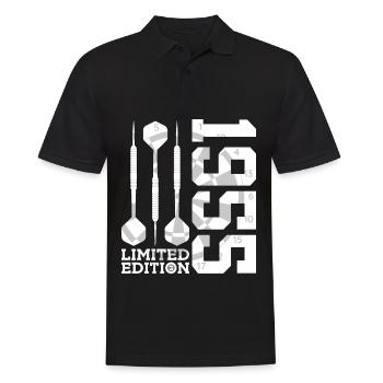 LIMITED EDITION 1955 DARTS 71ST BIRTHDAY - Men's Polo Shirt - black - Front - Kai (181cm)