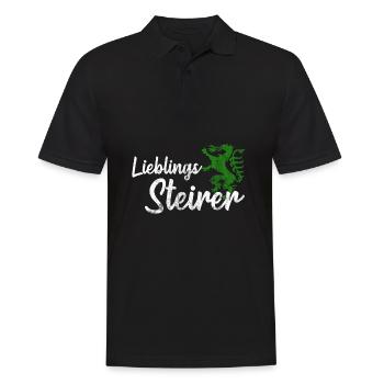 Lieblings Steirer Steiermark Motiv lustig Geschenk - Männer Poloshirt - Schwarz - Vorne - Kai (181cm)
