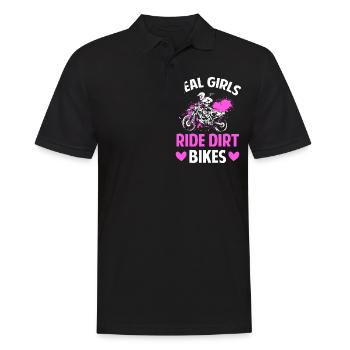 Motocross Motorcycliste Course Automobile - Polo Homme - noir - Devant - Kai (181cm)