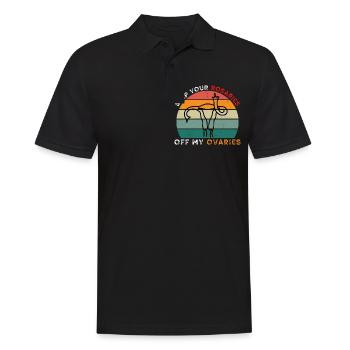 Halten Sie Ihre Rosenkränze von meinen Eierstöcken - Pro Choice - Männer Poloshirt - Schwarz - Vorne - Kai (181cm)