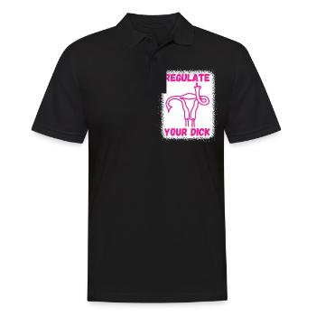 Regulate your dick - Men's Polo Shirt - black - Front - Kai (181cm)
