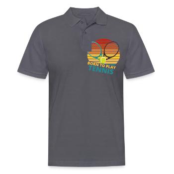 tennis / Tennis / Tennis spieler / Tennis Spielen - Männer Poloshirt - Anthrazit - Vorne - Nico (186cm)