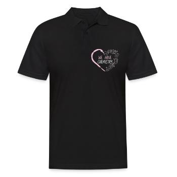 Science - Nous avons la chimie - Polo Homme - noir - Devant - Kai (181cm)