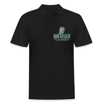 Röntgen is my Homeboy - X-Ray - Arzt - Männer Poloshirt - Schwarz - Vorne - Kai (181cm)