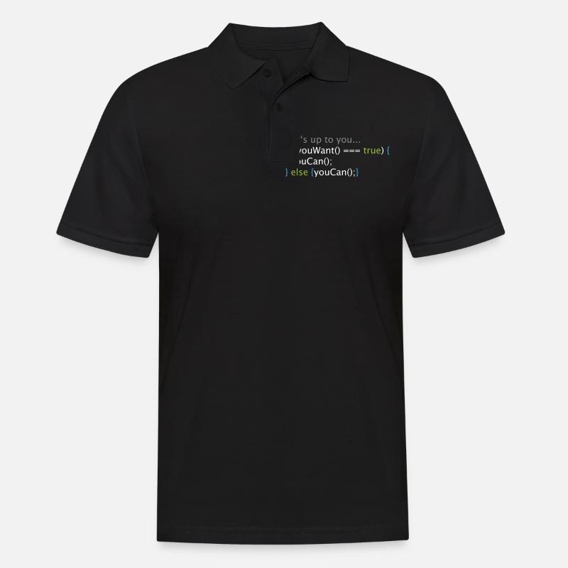 Informatique Nerd Geek Code programmeur - Polo Homme - noir