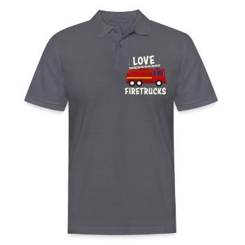 Fire engine fire engine - Men's Polo Shirt - charcoal grey - Front - Nico (186cm)