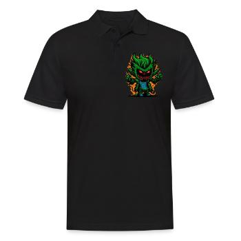 Graffiti Halloween Zombie Kid - Polo Homme - noir - Devant - Kai (181cm)