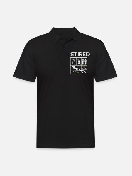 Ruhestand - Männer Poloshirt - Schwarz