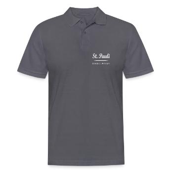 St. Pauli - Männer Poloshirt - Anthrazit - Vorne - Nico (186cm)
