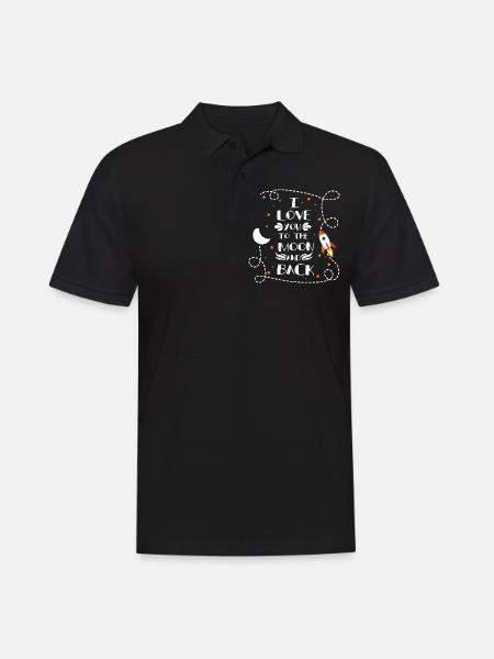 Je t'aime - je t'aime - Polo Homme - noir