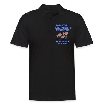 Nicht Gamen Lustig Witzig Funny Gaming Gamer - Männer Poloshirt - Schwarz - Vorne - Kai (181cm)