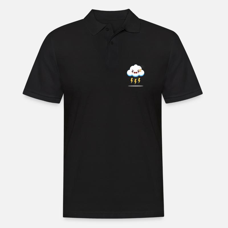 Rays eine andere Wolke! - Männer Poloshirt - Schwarz