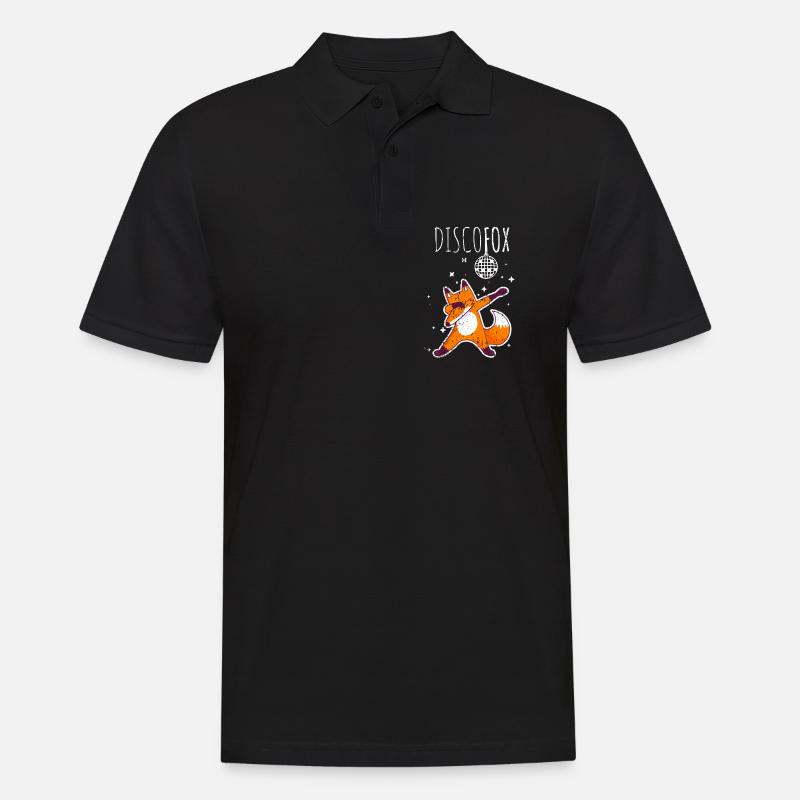 Discofox dance fox for dancers to dance - Men's Polo Shirt - black
