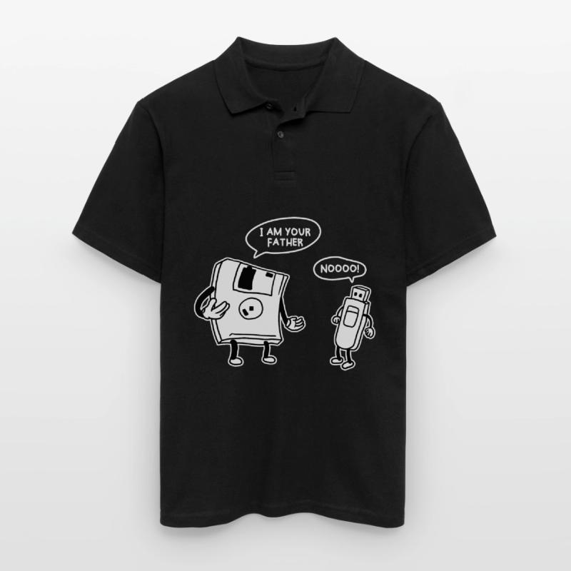 USB Disk Funny Information Technology Computer Men's Polo Shirt