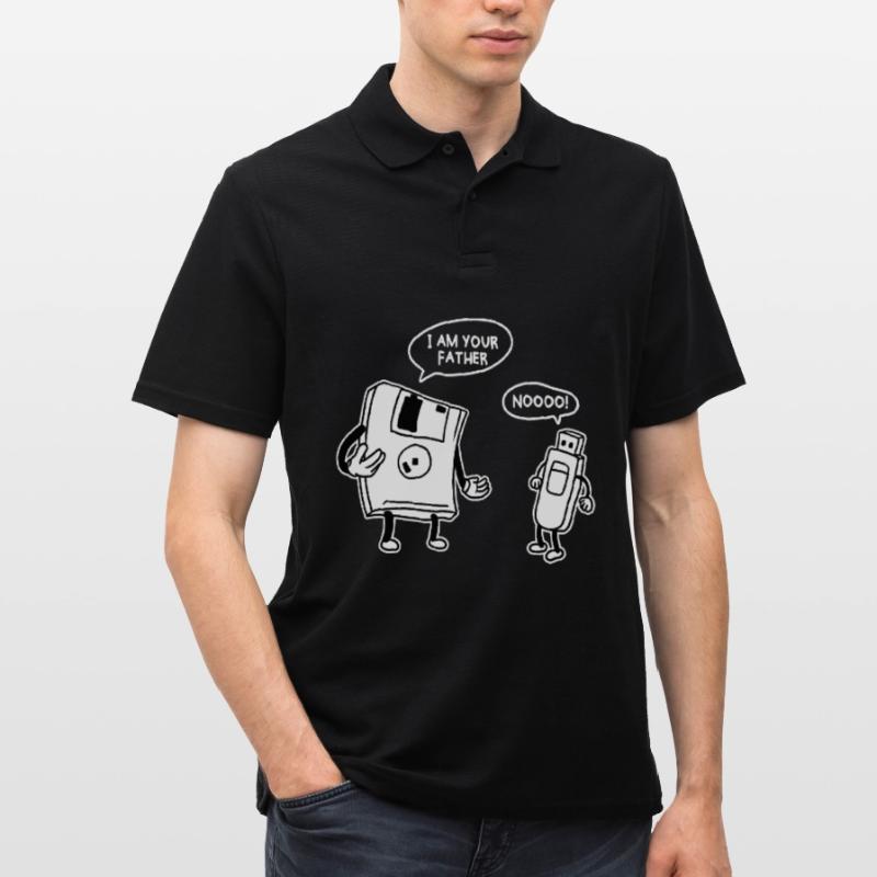 USB Disk Funny Information Technology Computer Men's Polo Shirt