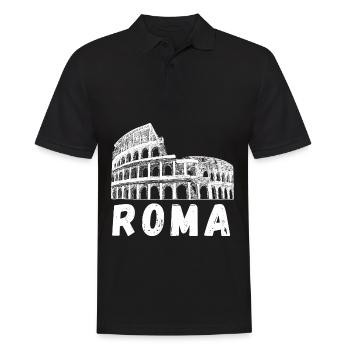 Roma Colosseum Rome Colisée Italie Souvenir - Polo Homme - noir - Devant - Kai (181cm)