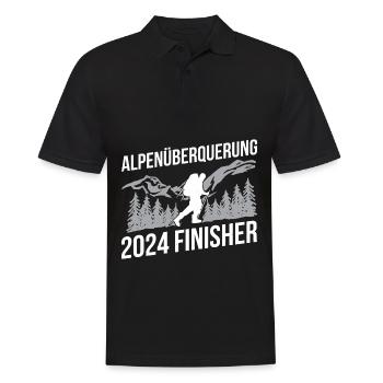 Alpenüberquerung Für Alpenüberquerer Wanderin Wand - Männer Poloshirt - Schwarz - Vorne - Kai (181cm)