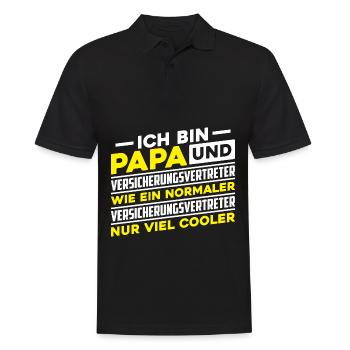 Versicherungsvertreter Für Versicherungsmakler Ver - Männer Poloshirt - Schwarz - Vorne - Kai (181cm)