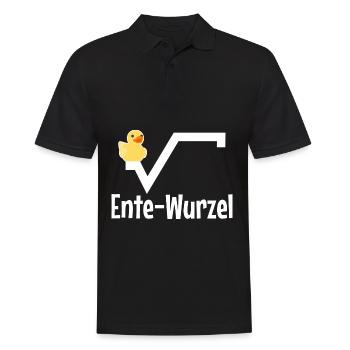 Entewurzel Mathe Mathematik Mathelehrer Lustig - Männer Poloshirt - Schwarz - Vorne - Kai (181cm)