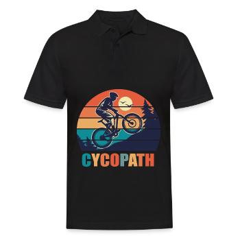 vélo bmx cycopath humour cycliste montagne - Polo Homme - noir - Devant - Kai (181cm)
