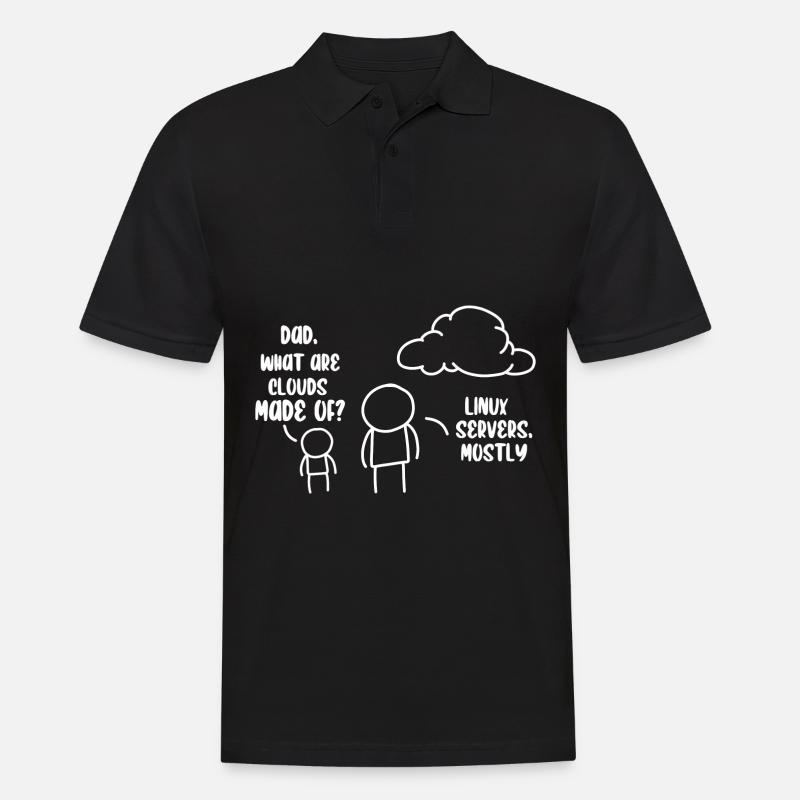 Cloud Storage Data Server Information Technology - Men's Polo Shirt - black