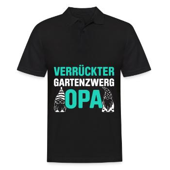Gartenzwerg Für Gartenzwerg Liebhaber Gärtner Lust - Männer Poloshirt - Schwarz - Vorne - Kai (181cm)