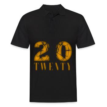 20 Jahre alt, Geburtsspruch - Männer Poloshirt - Schwarz - Vorne - Kai (181cm)