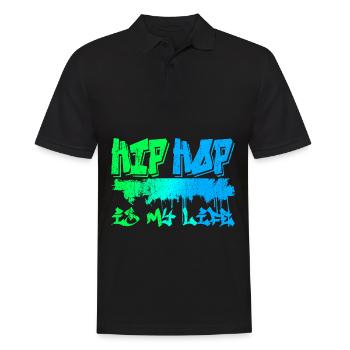 Breakdance Tanzshirt tanzen beat hiphop - Männer Poloshirt - Schwarz - Vorne - Kai (181cm)