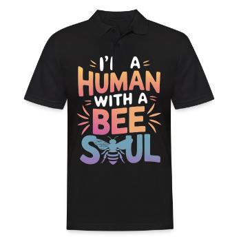 Honigbiene Imker Bienen Biene - Männer Poloshirt - Schwarz - Vorne - Kai (181cm)