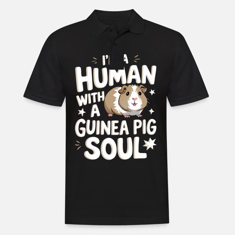 Meerschweinchen - Männer Poloshirt - Schwarz