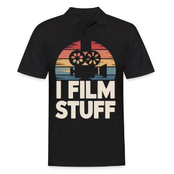Filmmaker Film Director Cinematographer Film - Men's Polo Shirt - black - Front - Kai (181cm)
