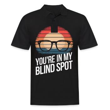 Blinde Blindheit Sehbehinderte Menschen - Männer Poloshirt - Schwarz - Vorne - Kai (181cm)